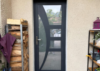Porte AMANDE 1, RAL 7016 mat & structuré