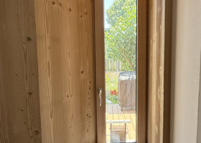 Fenetre Bois-Alu, lasure naturelle