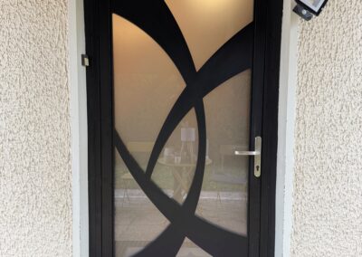 Porte Amande 2, RAL 9005 Mat & Structuré